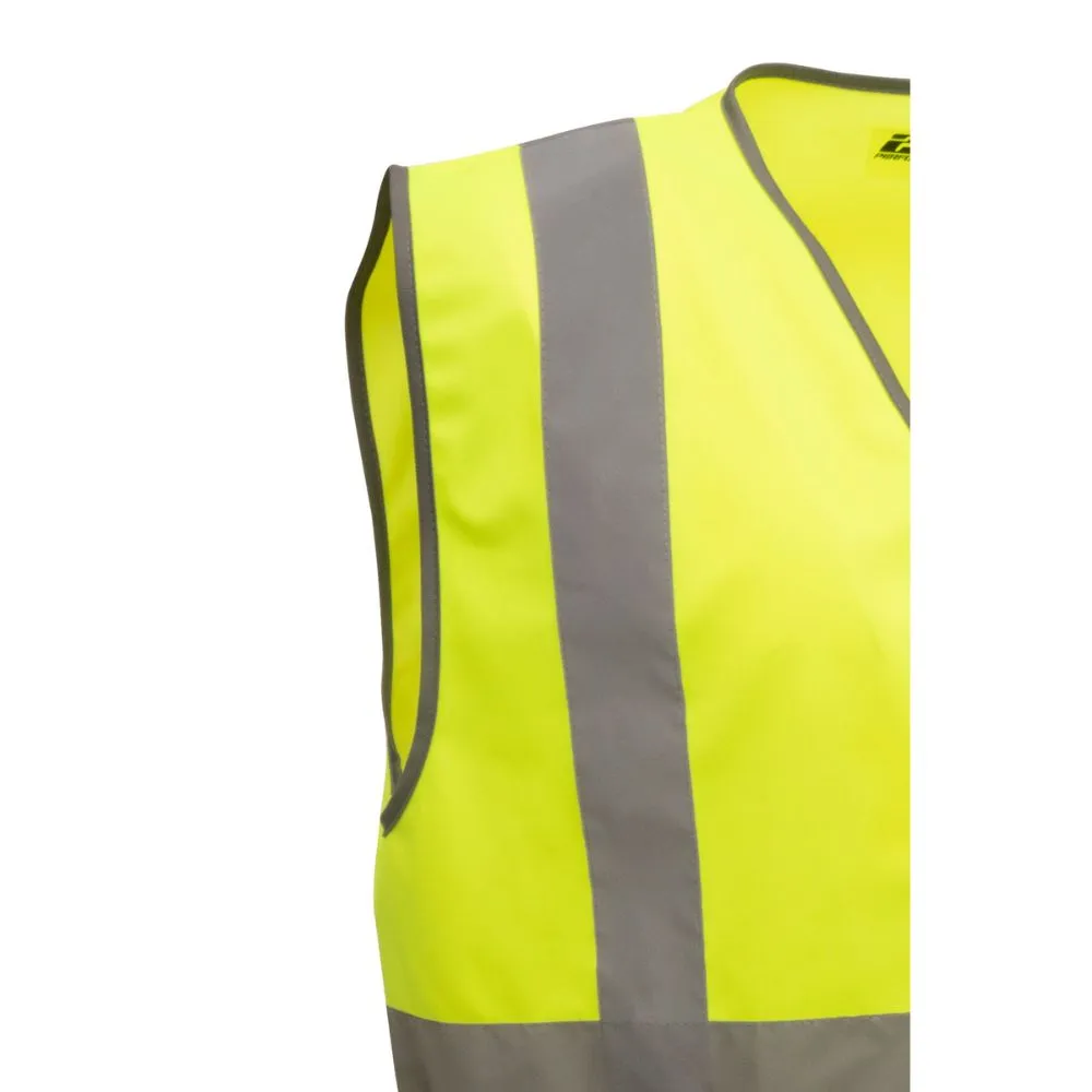 212 Performance VSTGU-8810 General Purpose Hi-Viz Safety Vest, Large Yellow;Reflective Gray