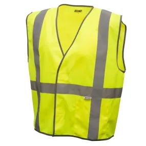 212 Performance VSTGU-8810 General Purpose Hi-Viz Safety Vest, Large Yellow;Reflective Gray