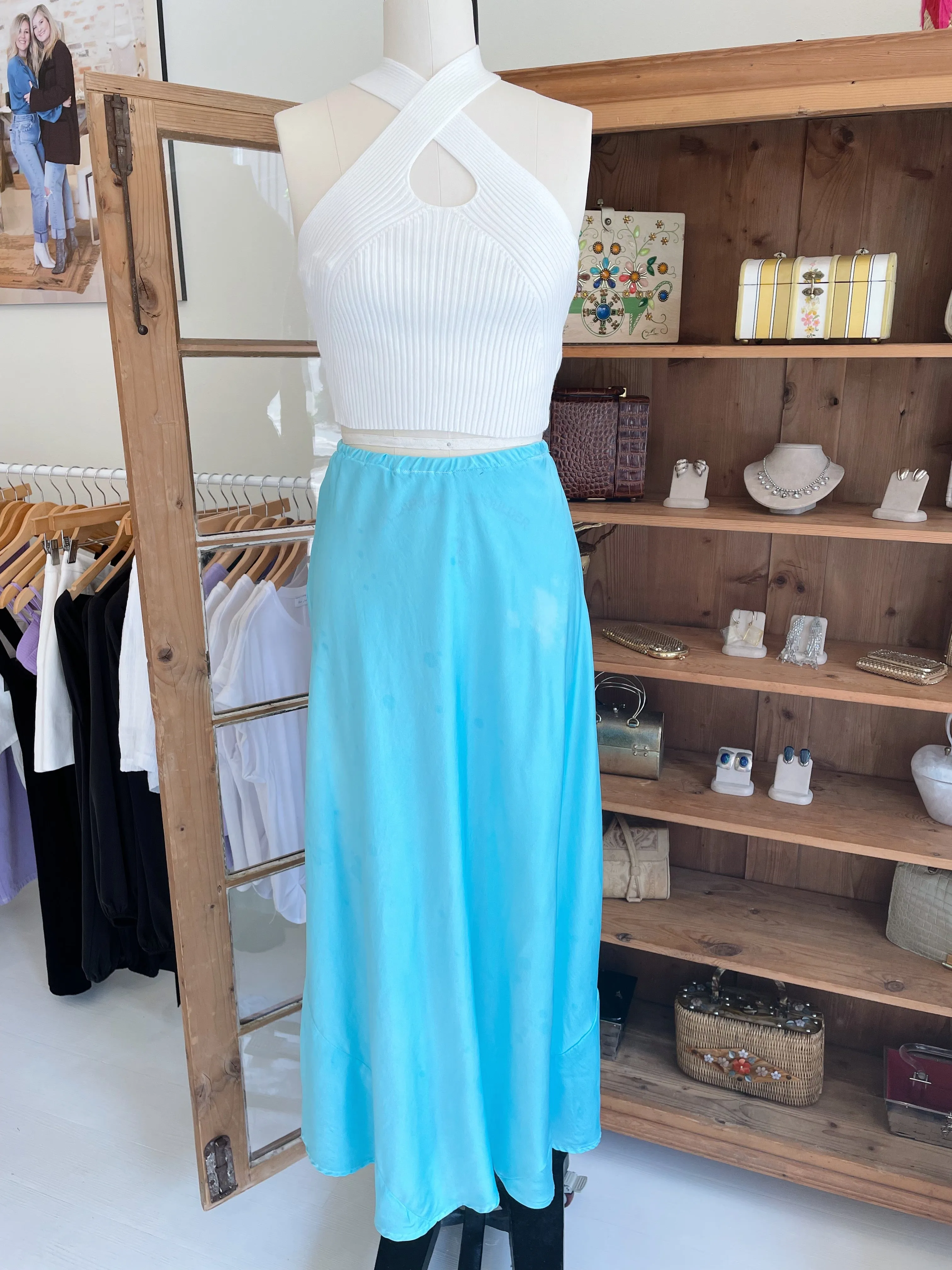 Aquamarine Slip Skirt