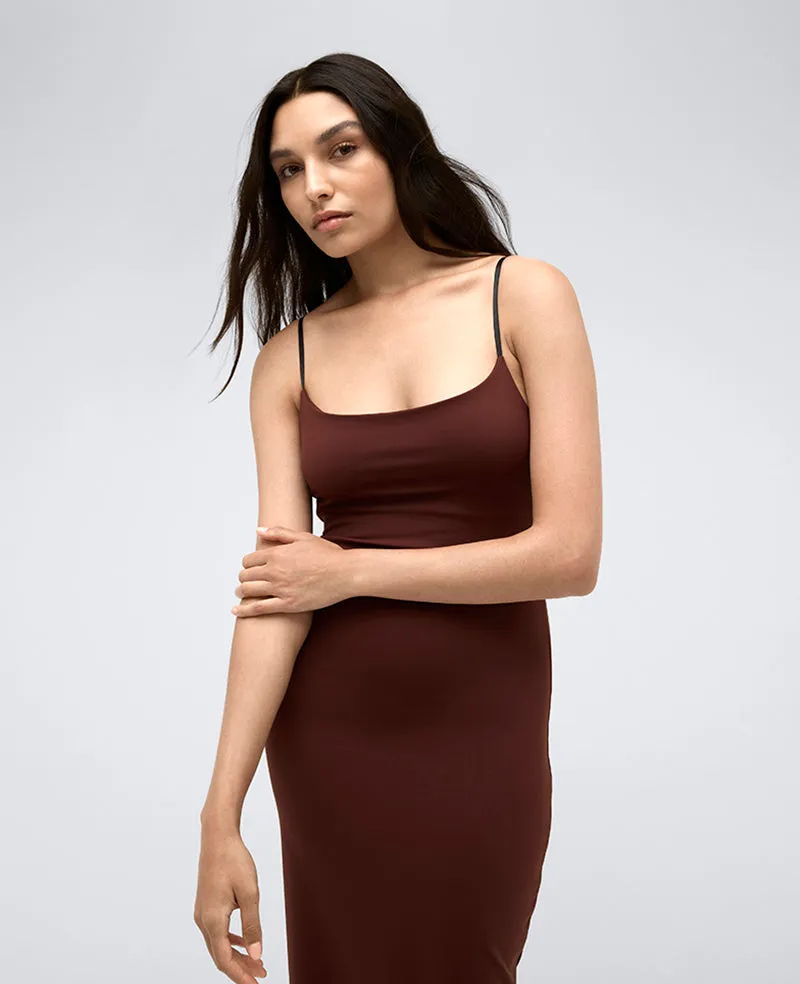 Athletic Stretch Maxi Slip Dress