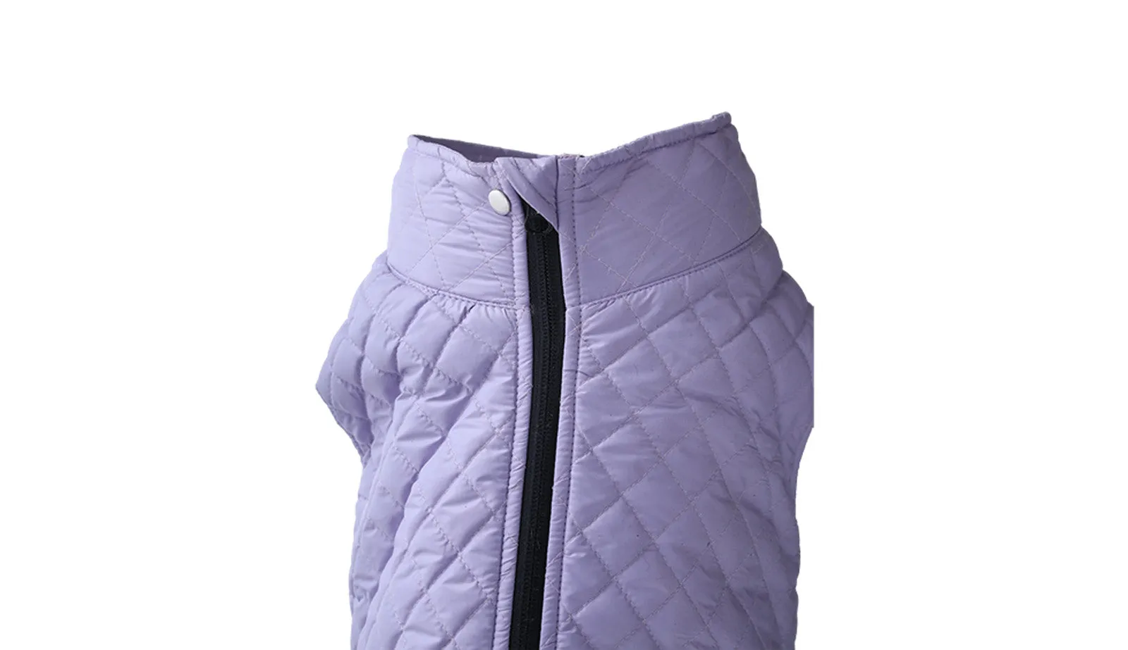 Baby Lavender Dog Quilted Jacket - Flat