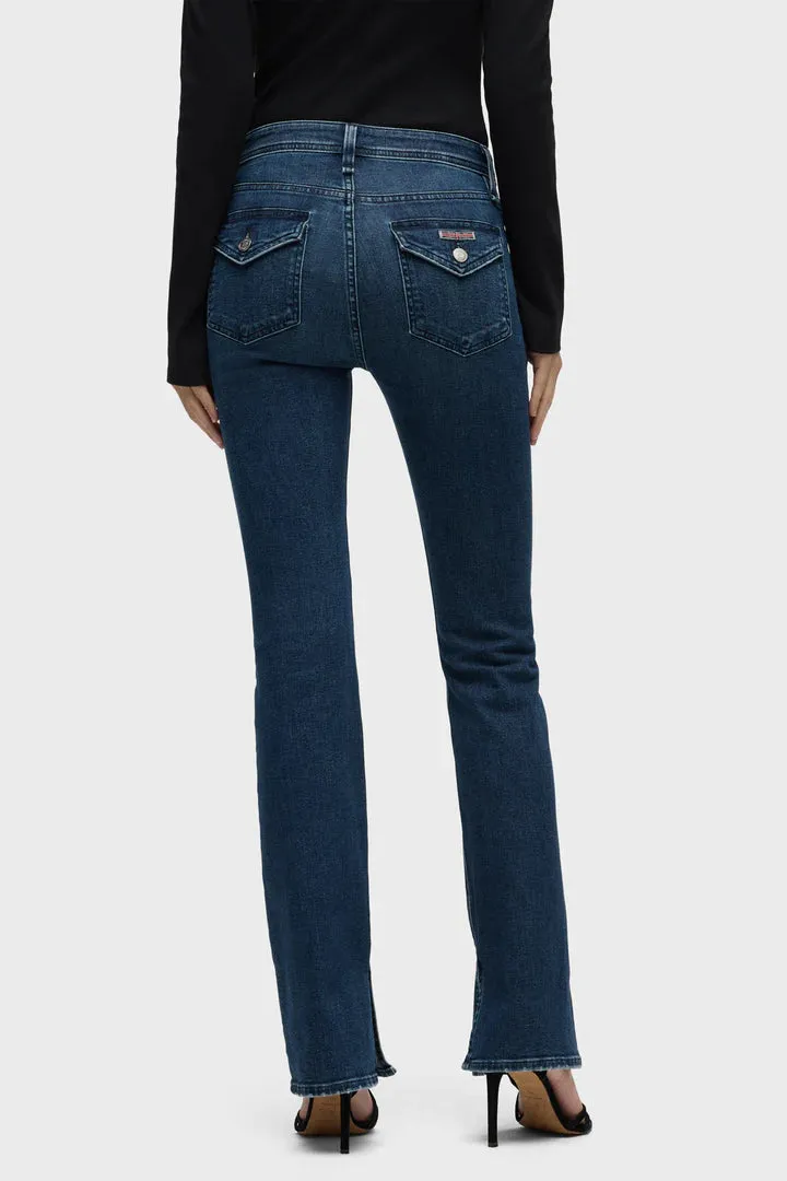 Barbara High-Rise Bootcut w/ Flap Jean - Olympia