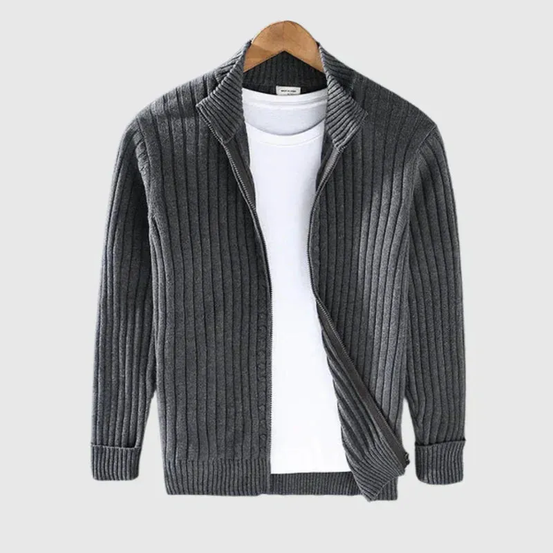 Benjamin | Stylish zip-up sweater made of cotton