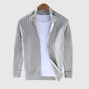 Benjamin | Stylish zip-up sweater made of cotton