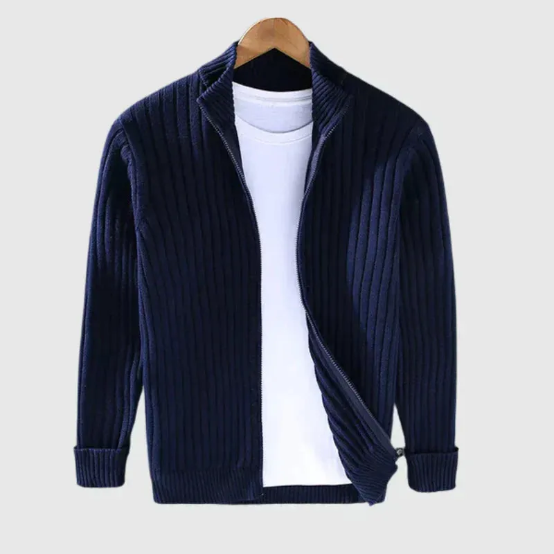 Benjamin | Stylish zip-up sweater made of cotton