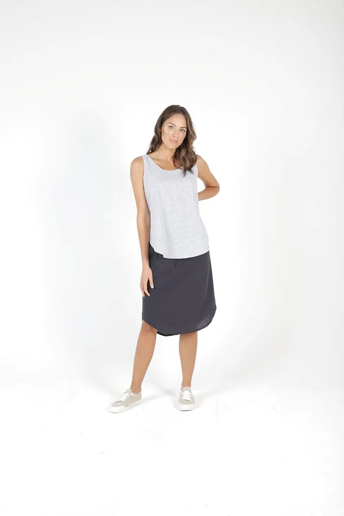 BETTY BASICS - Chandler Pin Stripe Tank