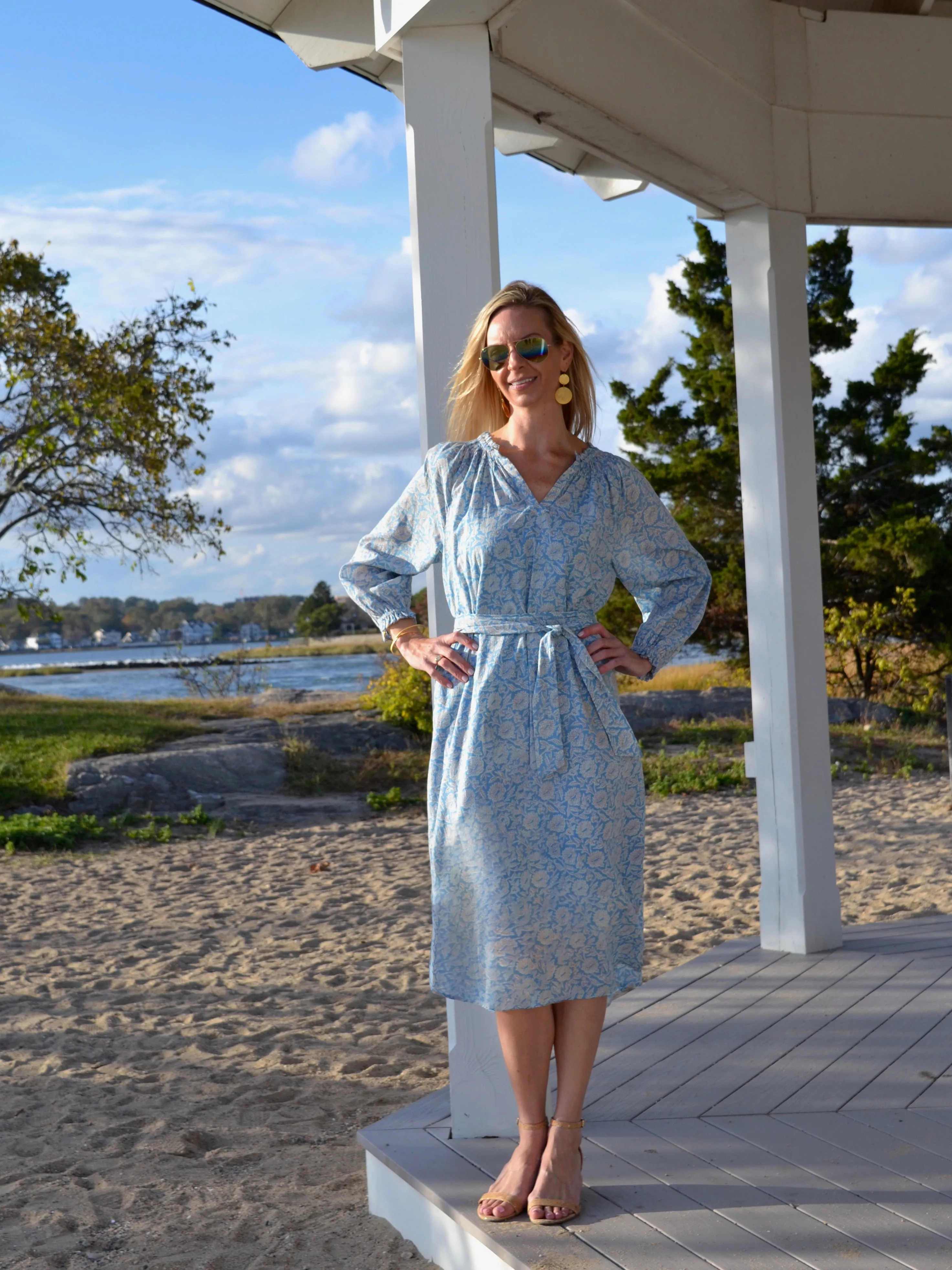 Blue Santorini Dress