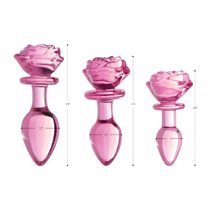 Booty Sparks ''Pink Rose'' Plug -Medium