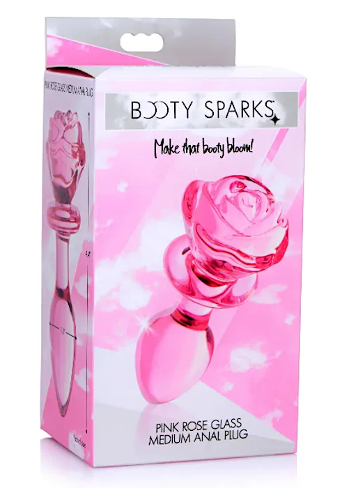 Booty Sparks ''Pink Rose'' Plug -Medium