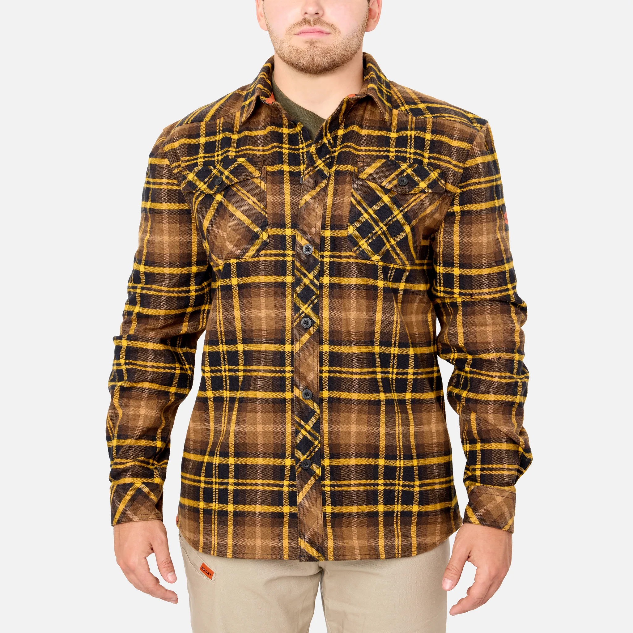 BRUNT Flannel Shirt   Wright Tech Vest Bundle