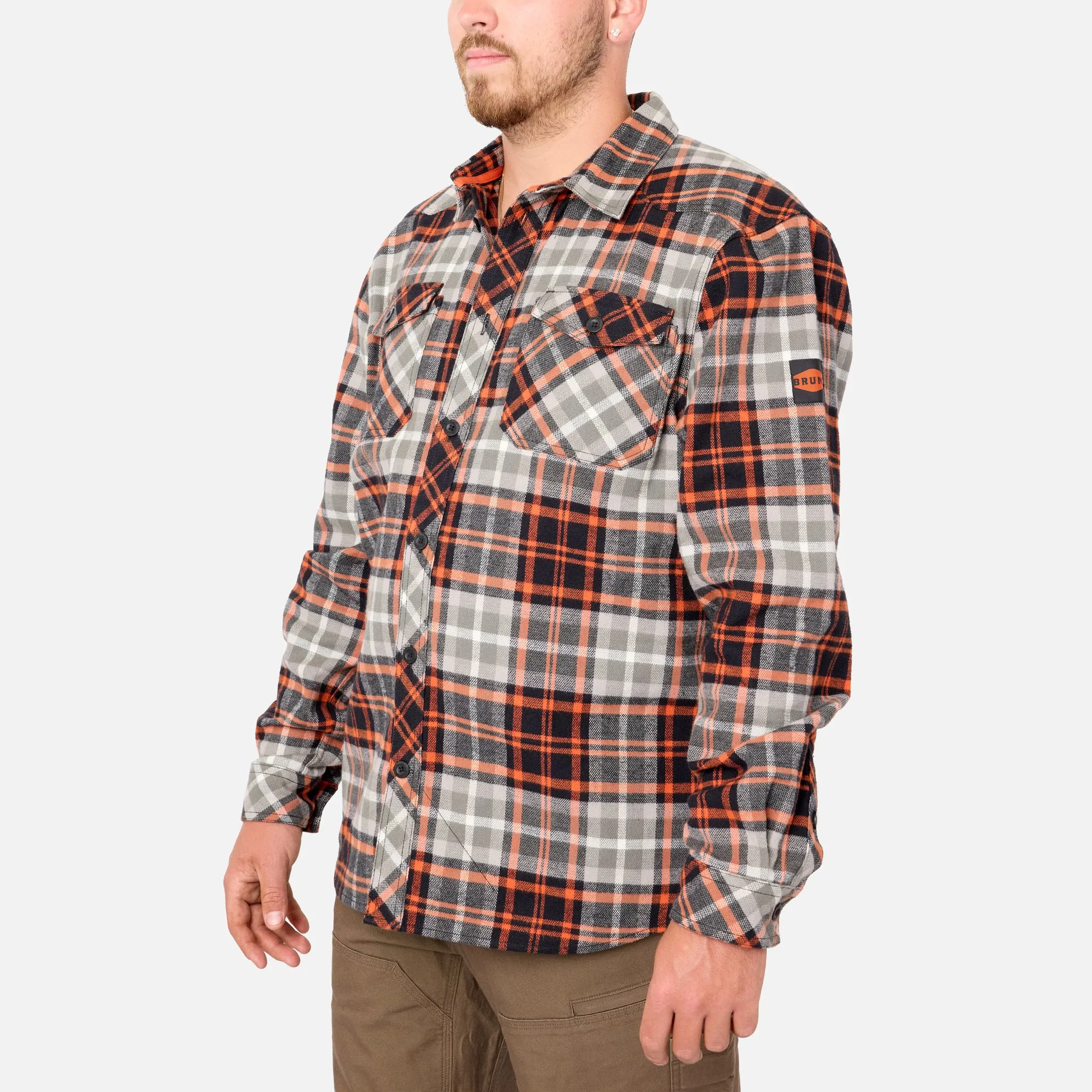 BRUNT Flannel Shirt   Wright Tech Vest Bundle