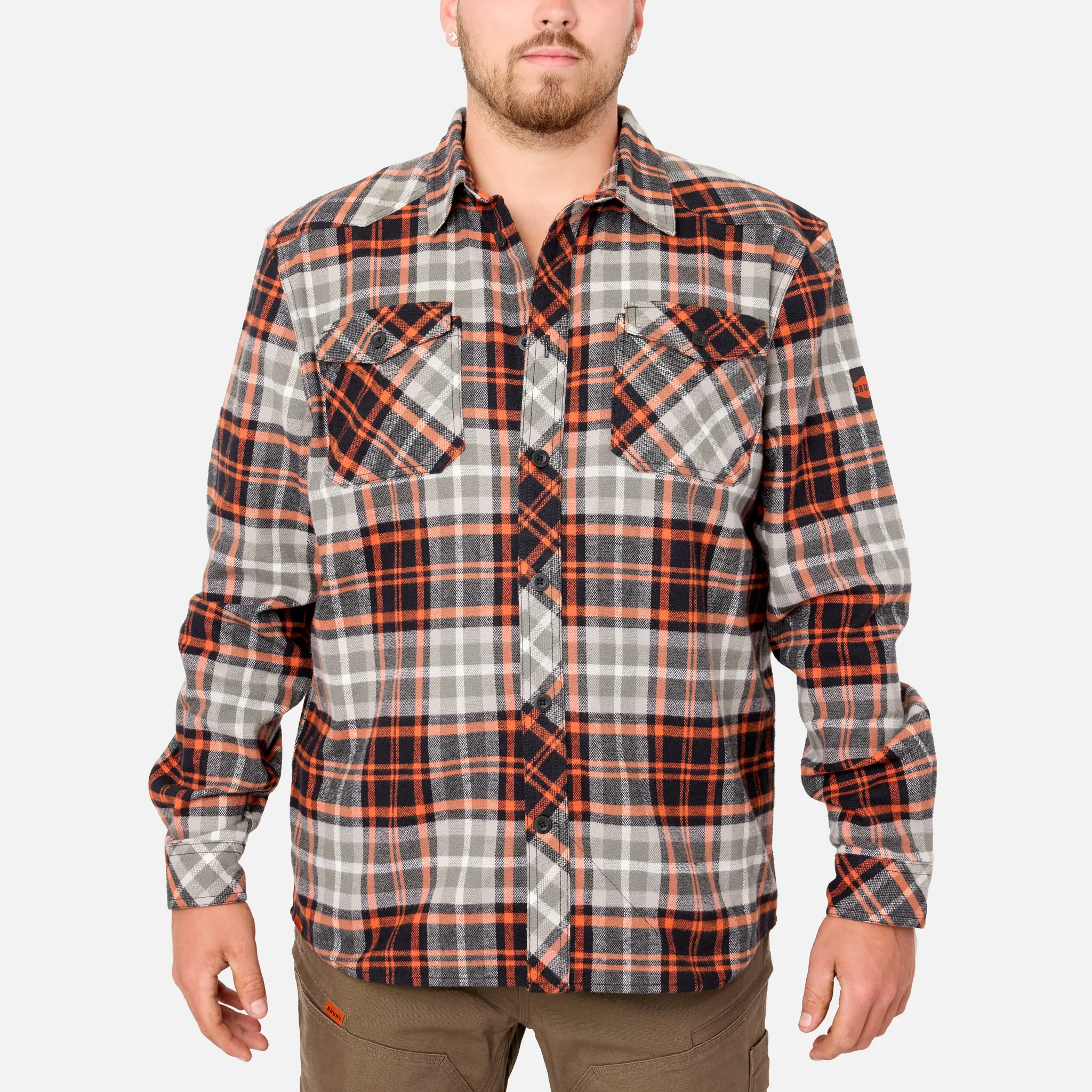 BRUNT Flannel Shirt   Wright Tech Vest Bundle