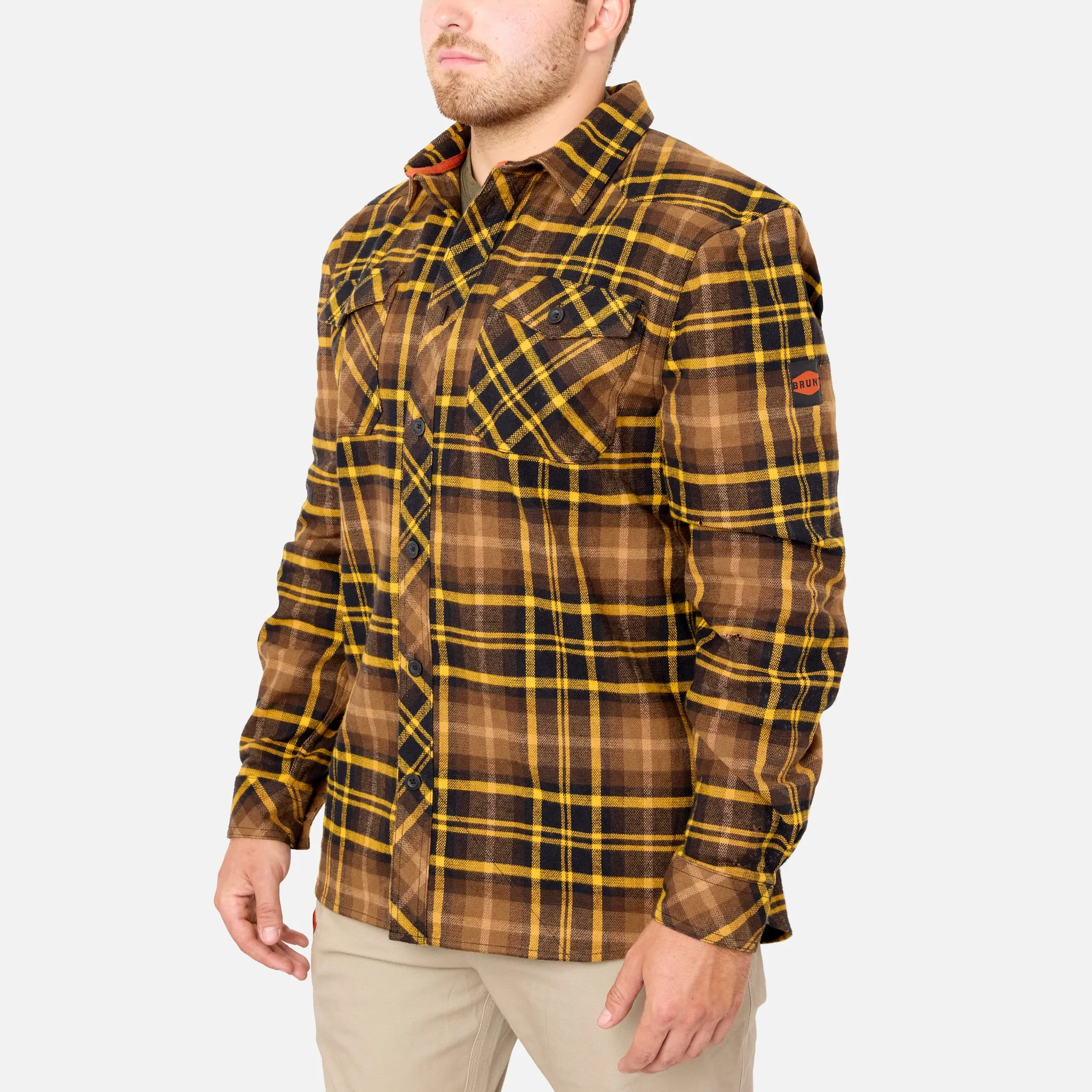 BRUNT Flannel Shirt   Wright Tech Vest Bundle