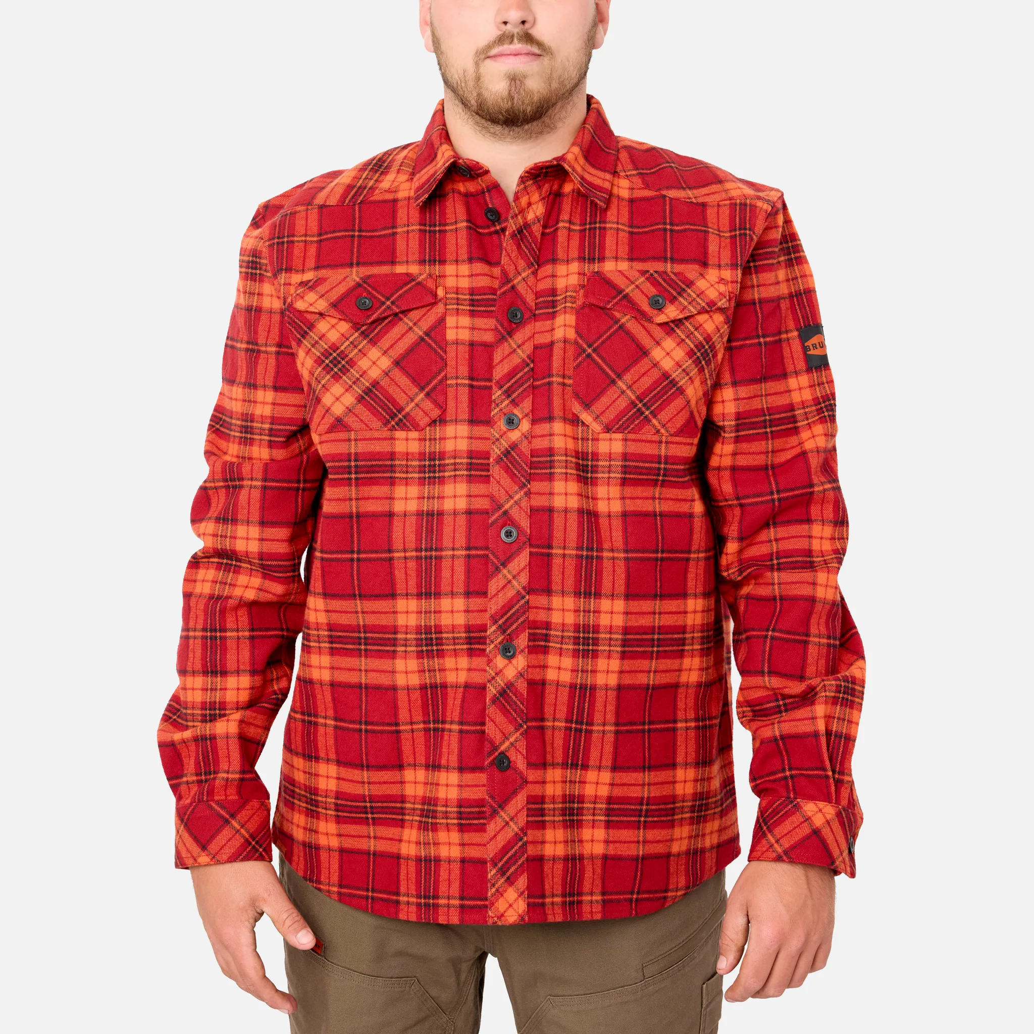 BRUNT Flannel Shirt   Wright Tech Vest Bundle