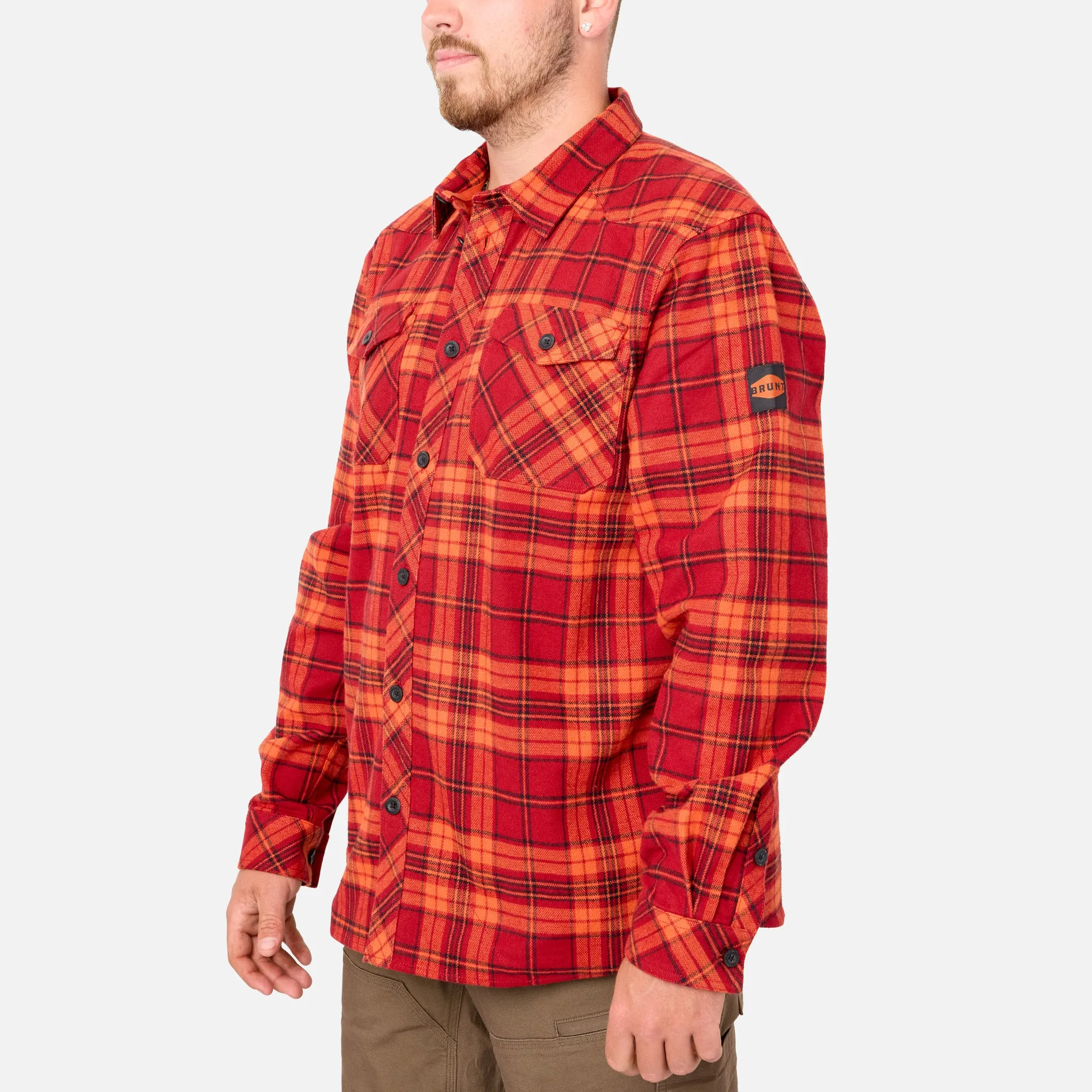 BRUNT Flannel Shirt   Wright Tech Vest Bundle