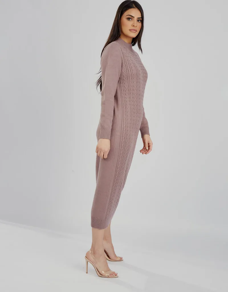 Cable Knitted Dress