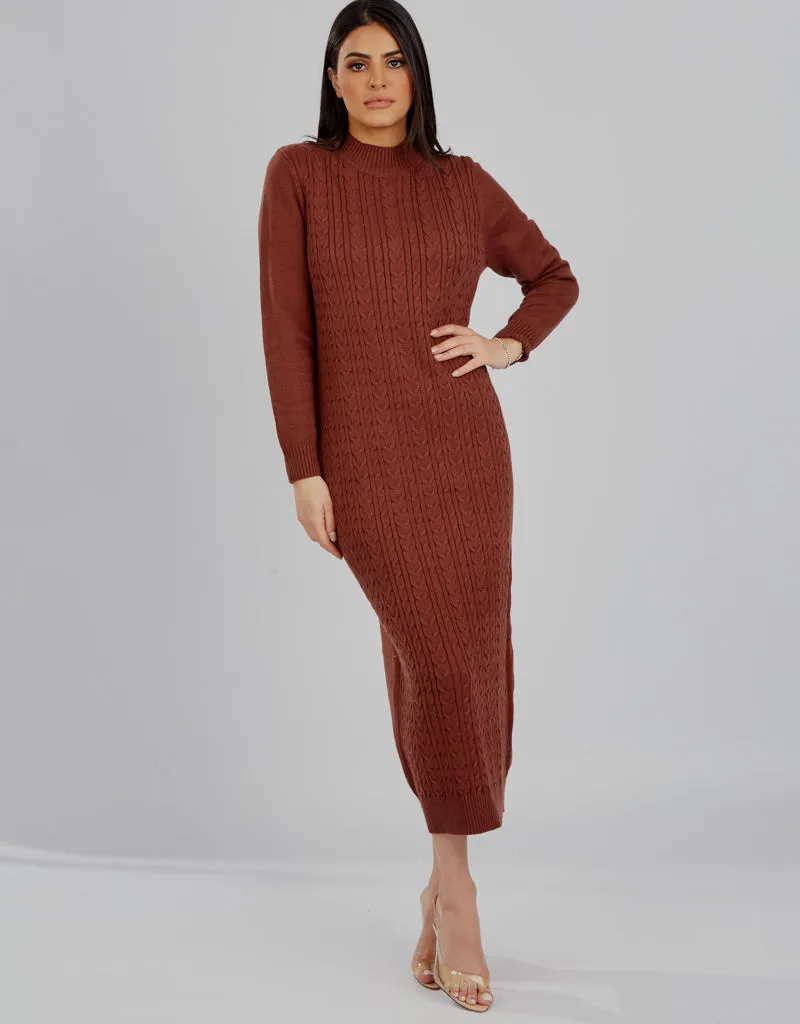 Cable Knitted Dress