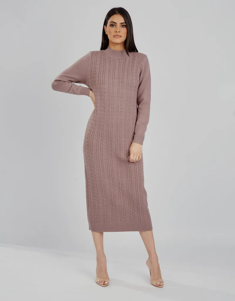 Cable Knitted Dress