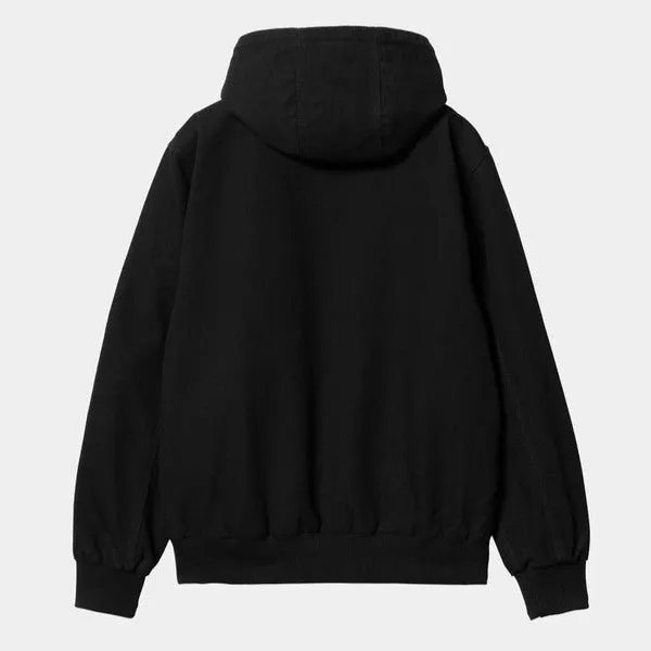 Carhartt WIP Active Jacket Black Rinsed Dearborn Canvas