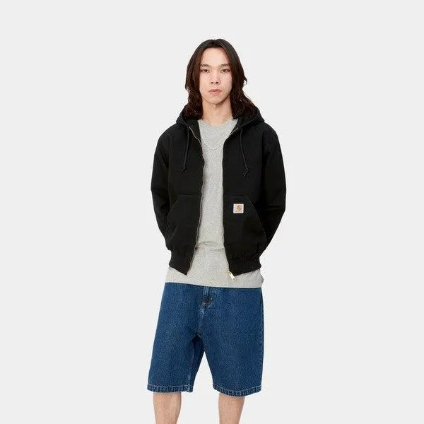 Carhartt WIP Active Jacket Black Rinsed Dearborn Canvas