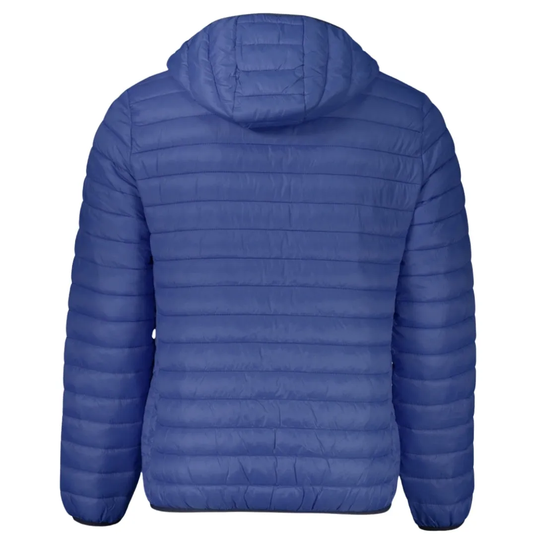 Cavalli Class Plain Quilted Navy Blue Jacket