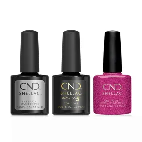 CND - Shellac Xpress5 Combo - Base, Top & Butterfly Queen (0.25 oz)