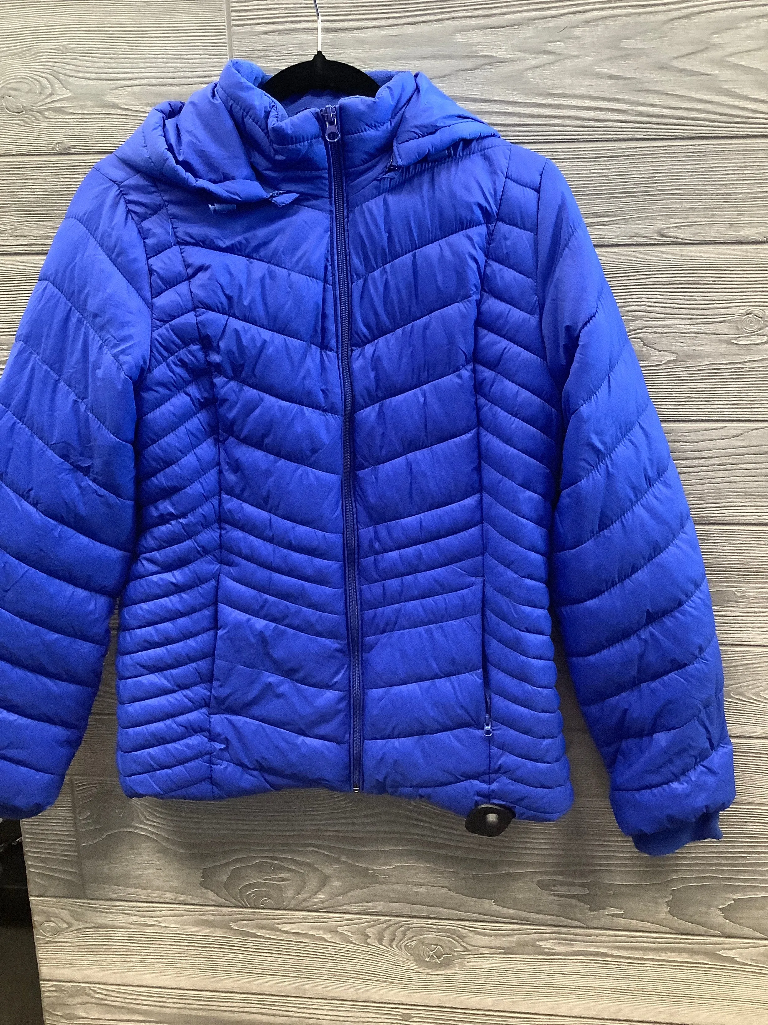 Coat Puffer & Quilted By Xersion In Blue, Size: M