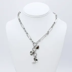 Cowgirl Charm Necklace Silver R7