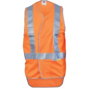 Dnc Workwear Day/night Cross Back Safety Vest With Tail - 3802