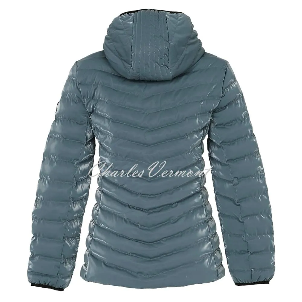 Dolcezza Lightly Quilted Jacket - Style 73862 (Teal Blue)