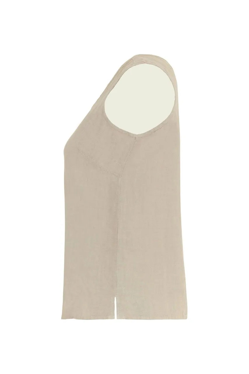 Dolcezza Linen Tank Top - Style 24250