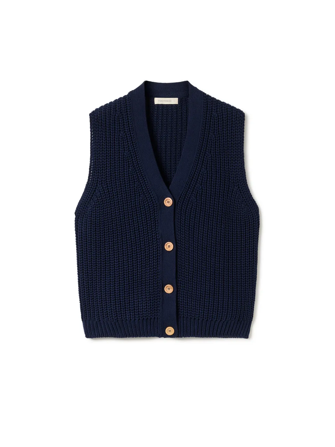 Dolsando Knitted Vest Navy Blue