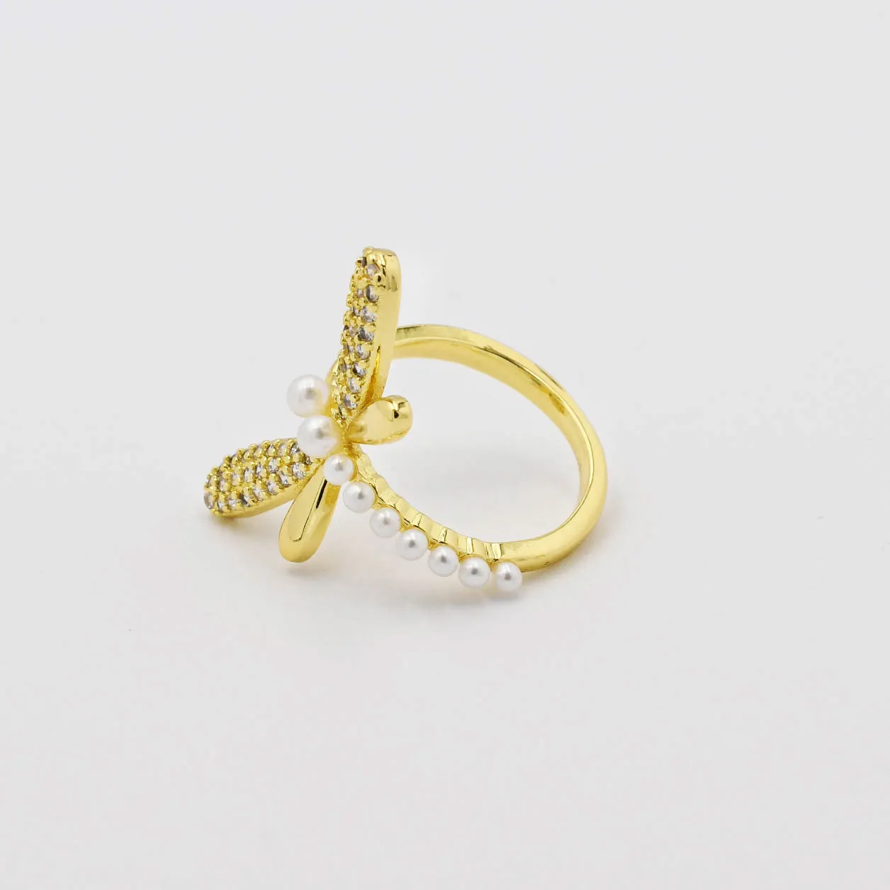 Dragonfly Gold Ring P11