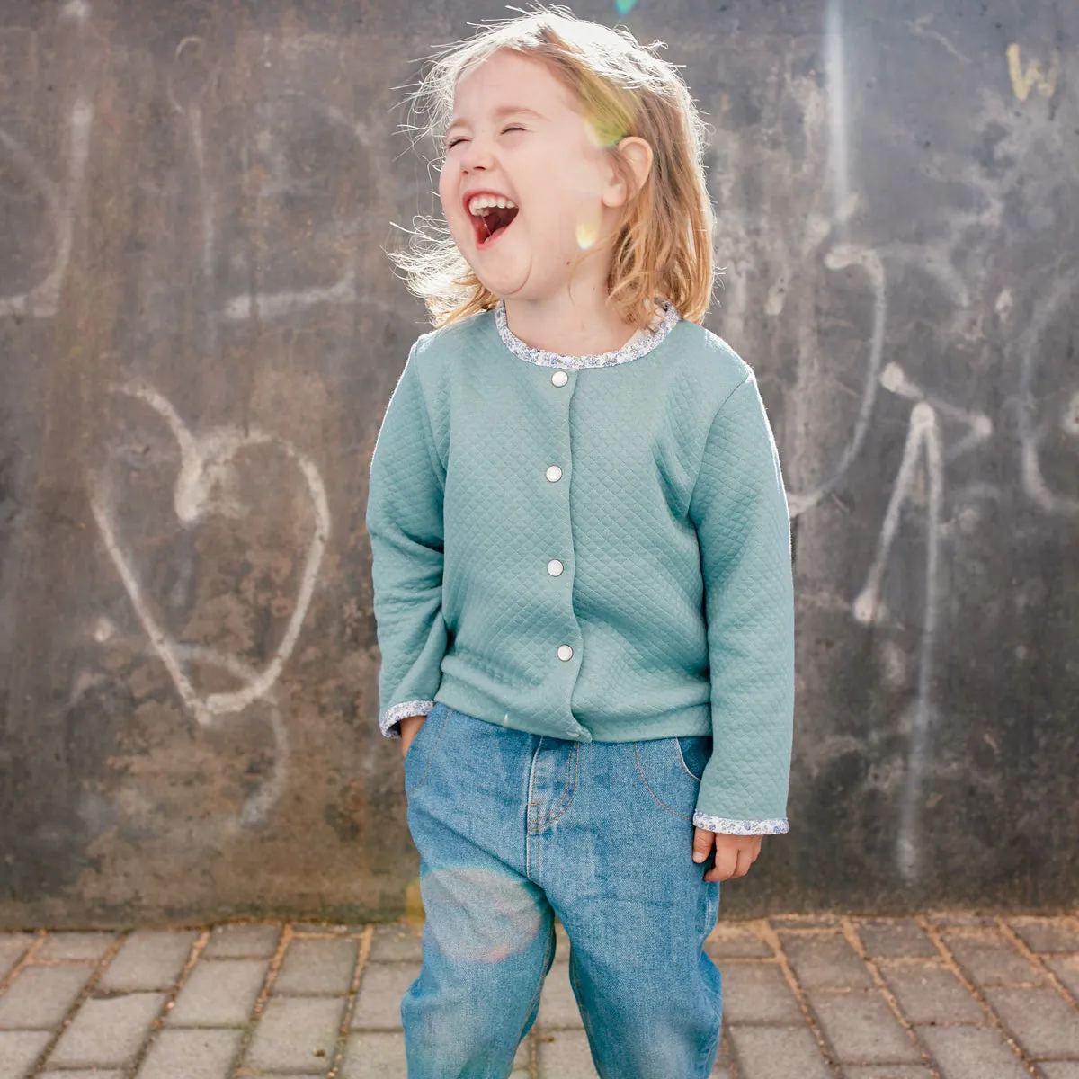 Duo for woman and kid VIC cardigan/vest - paper sewing pattern