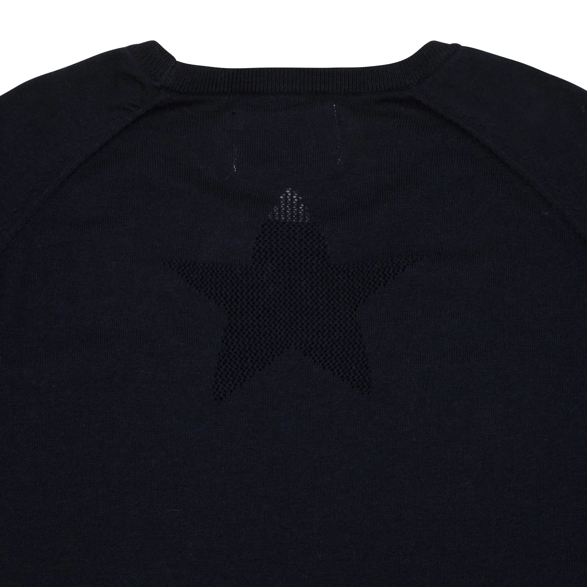 Eden Knit with Pointelle Star - Deep Navy