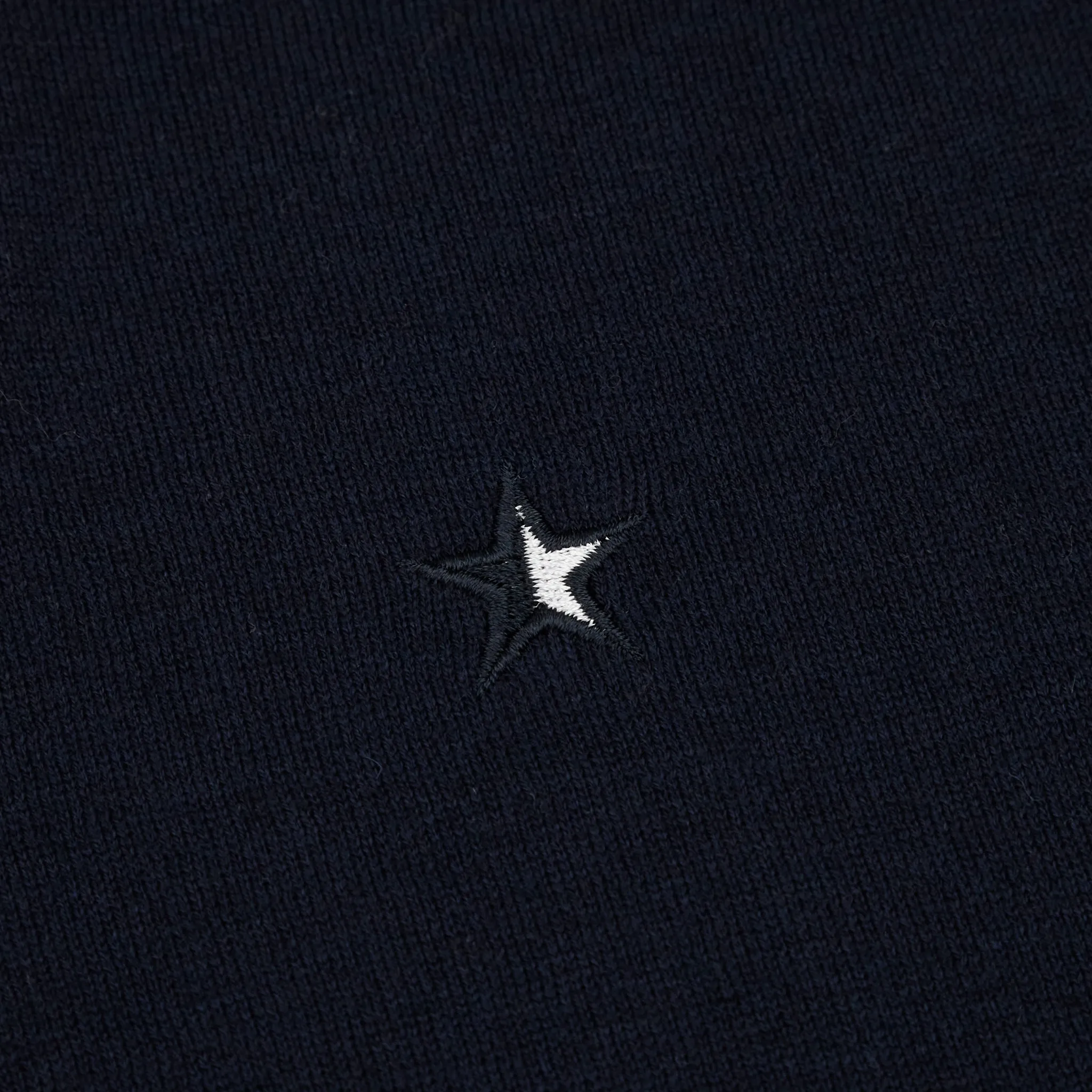 Eden Knit with Pointelle Star - Deep Navy