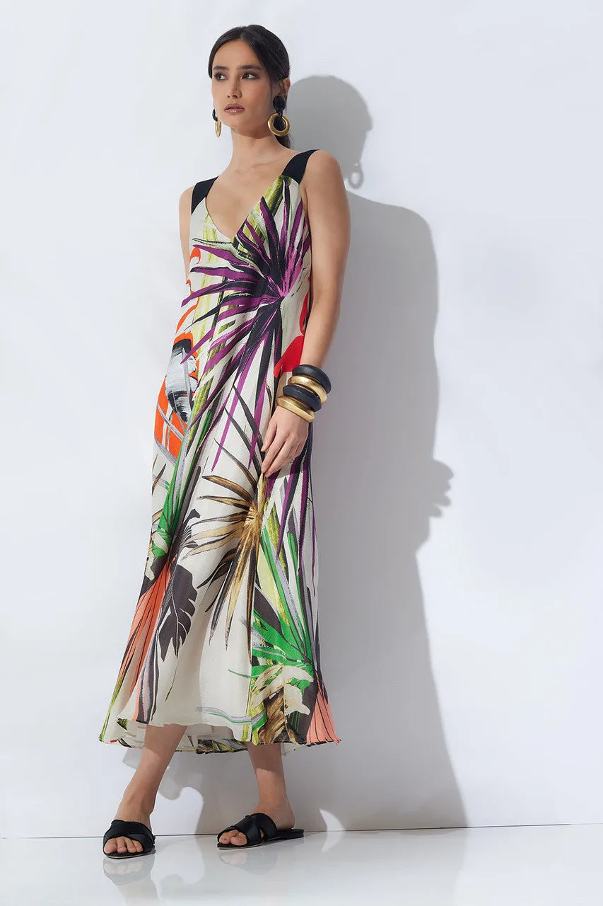 El Nido Obi Silk Midi Dress