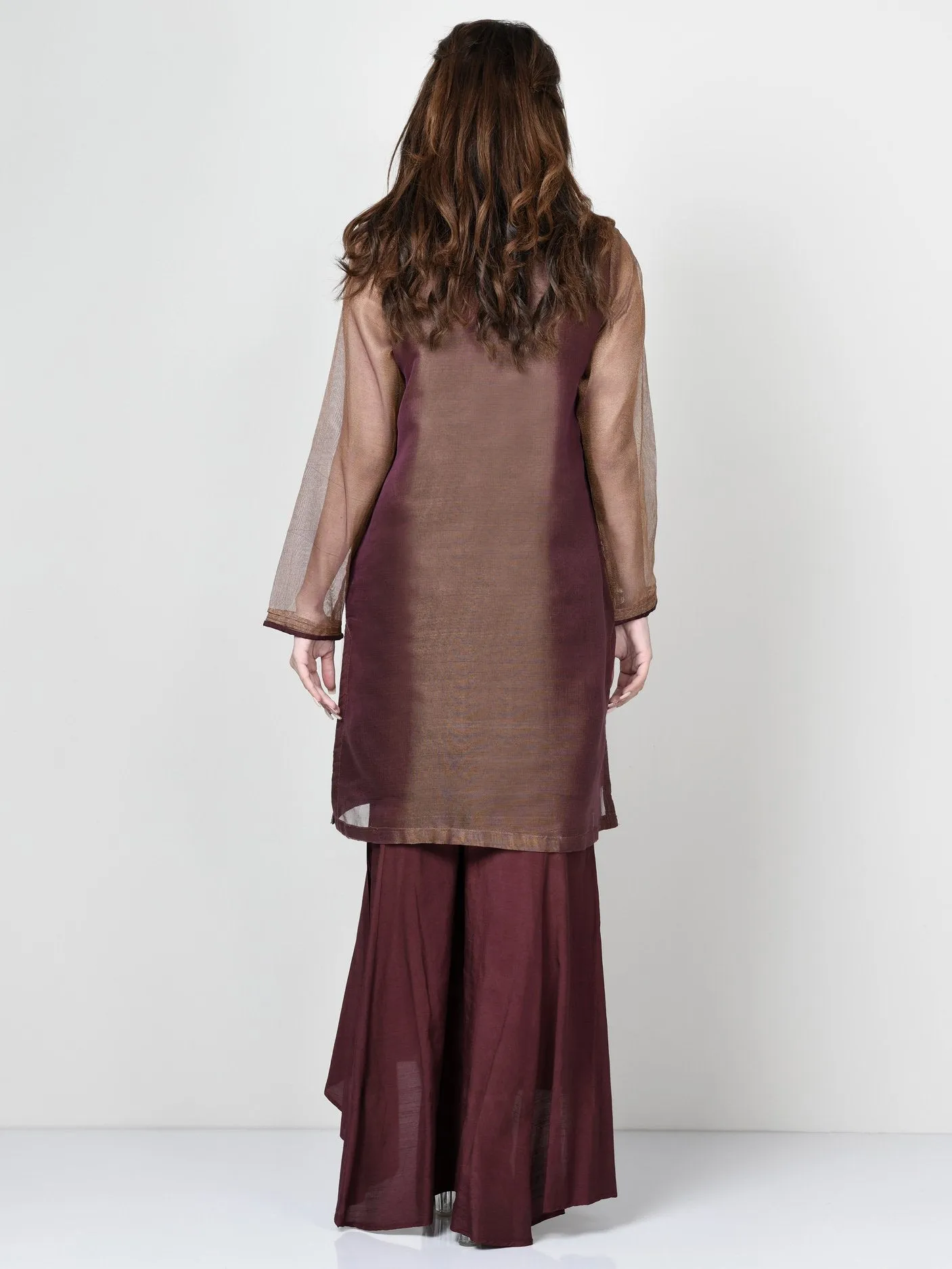 Embroidered Zarri Net Suit