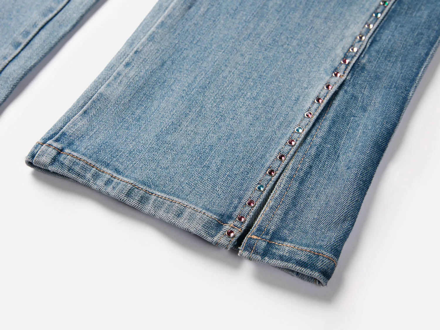 EP YAYING Splicing Slim Jeans