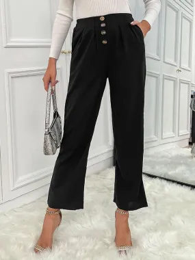 Essential and Versatile Slightly Flared Cropped Pants