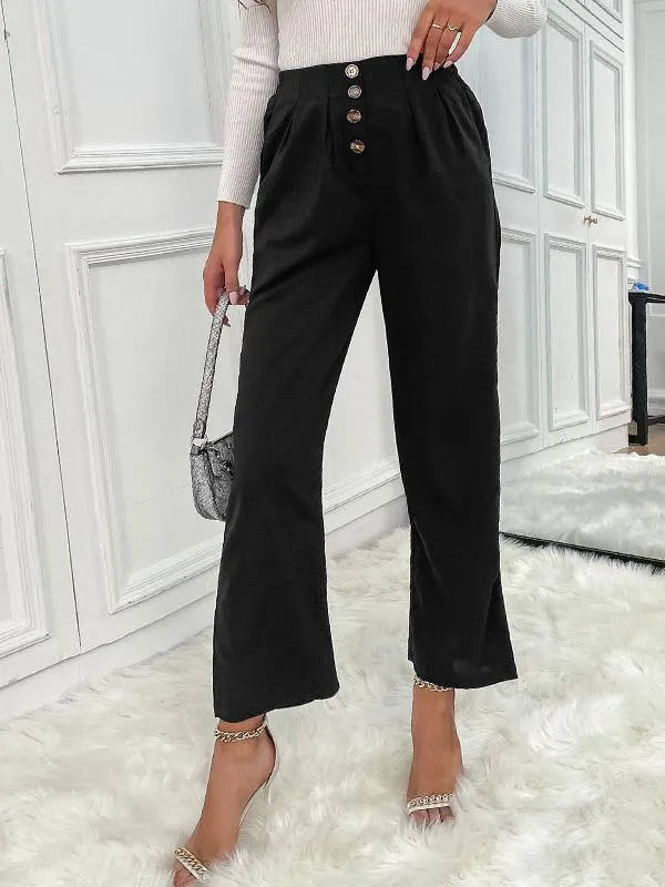 Essential and Versatile Slightly Flared Cropped Pants