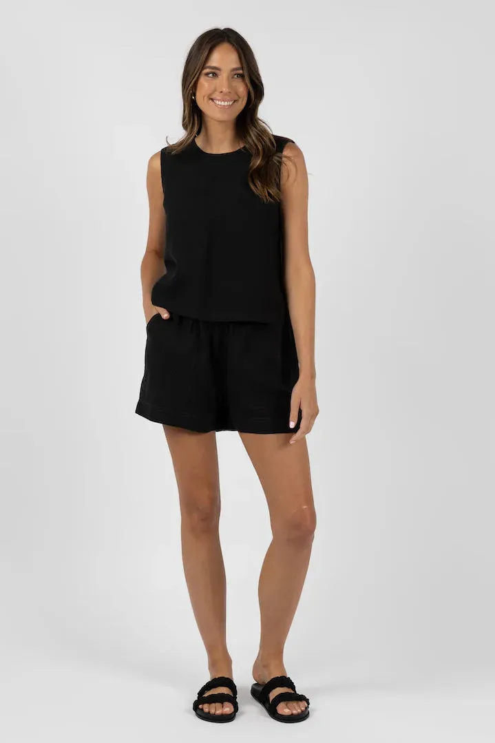 Evita Top in Black