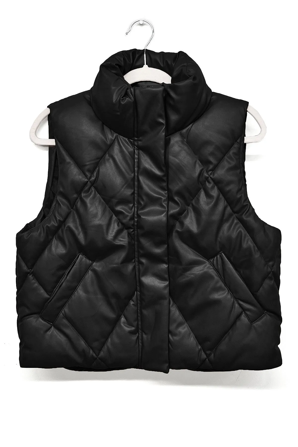 Faux Leather Vest