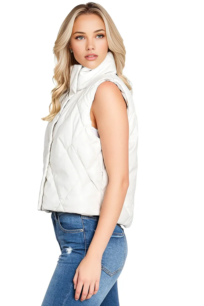 Faux Leather Vest