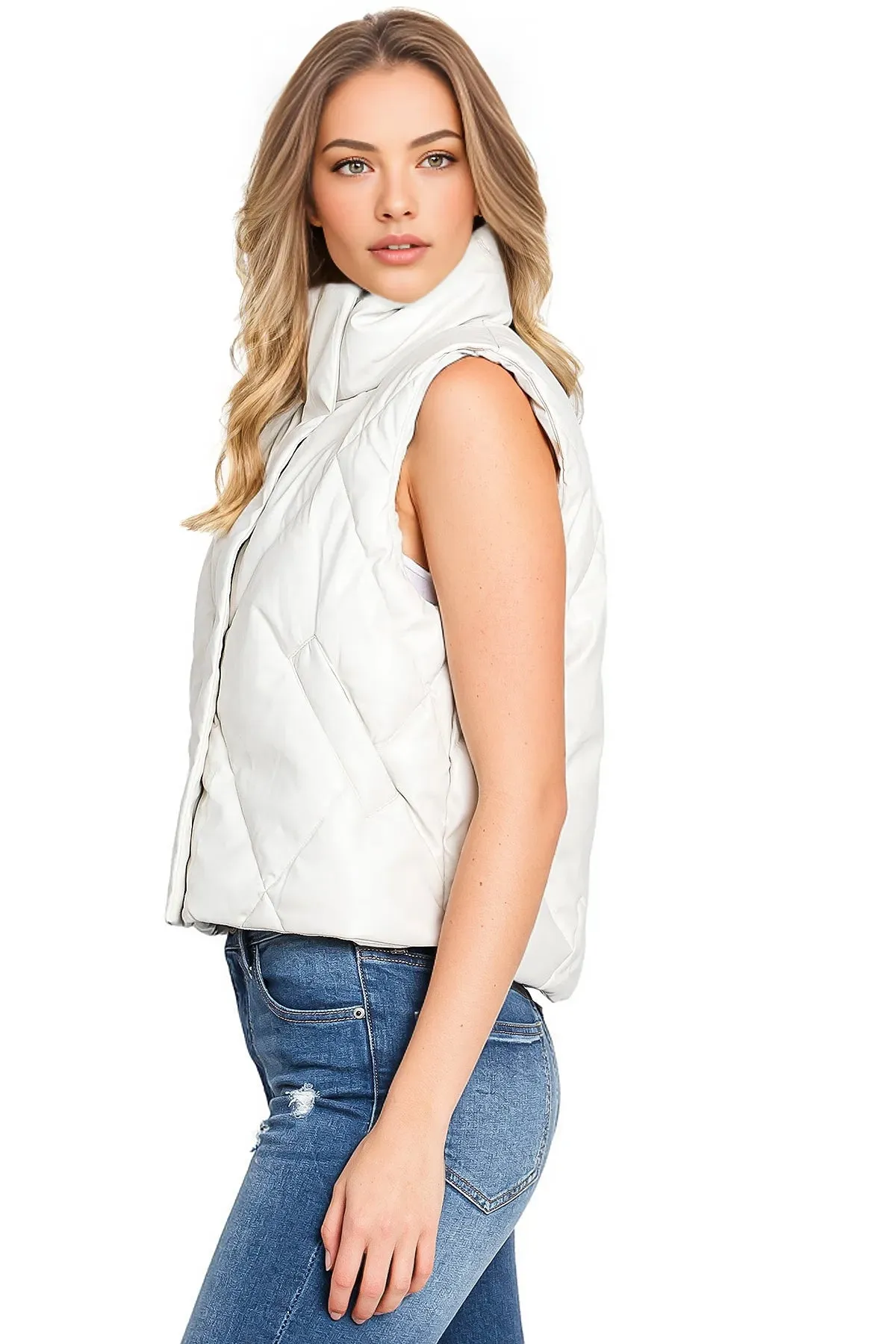 Faux Leather Vest