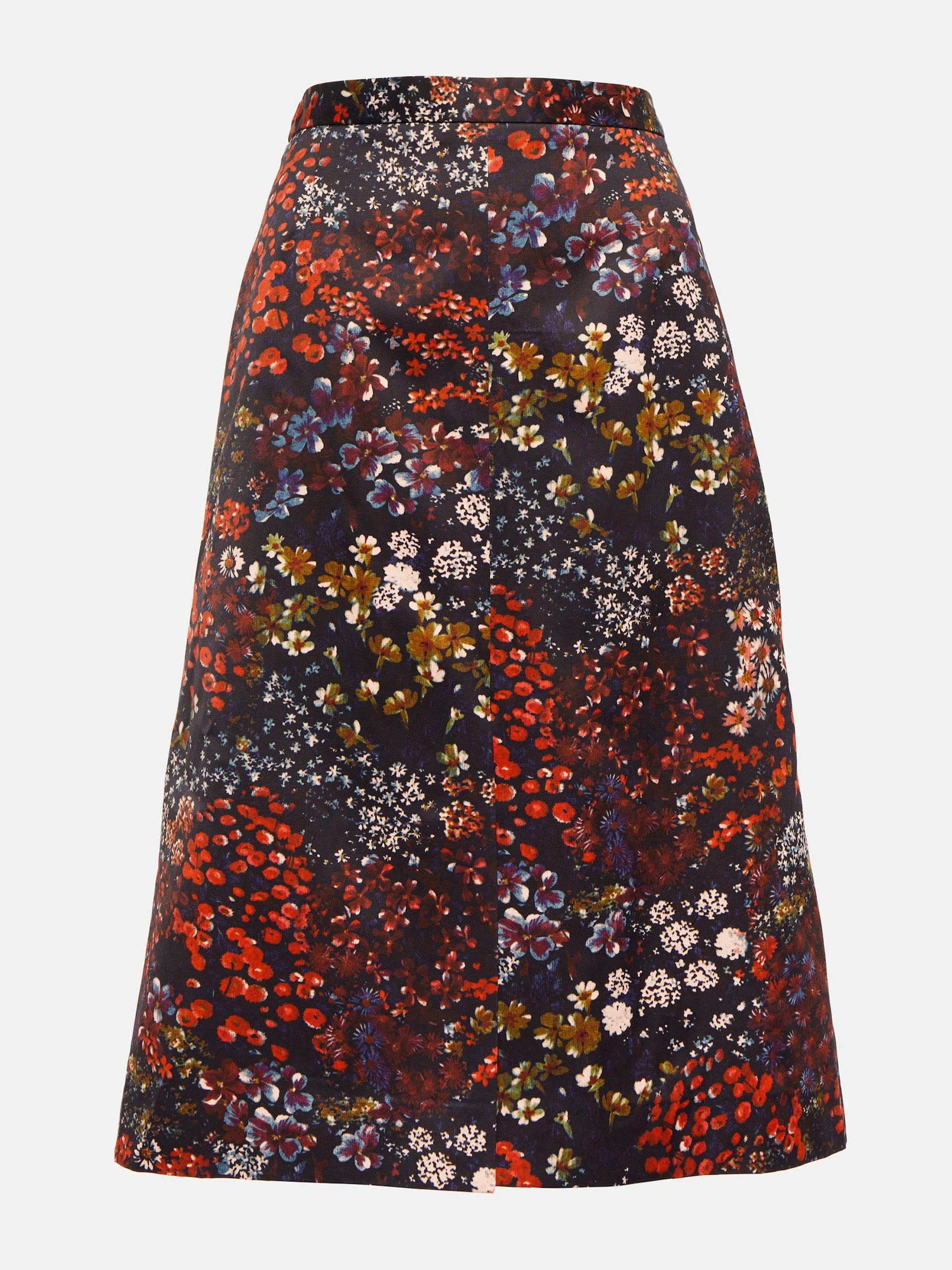 Floral print midi skirt