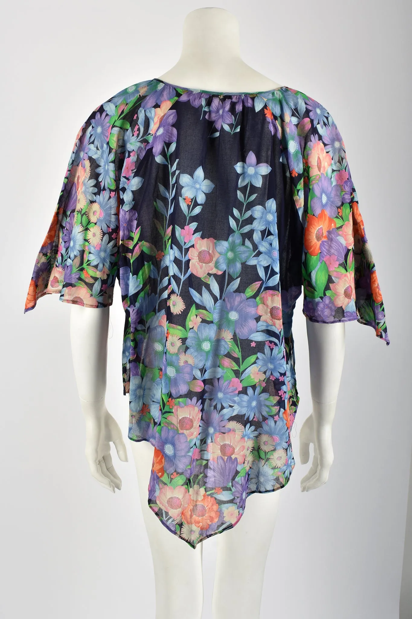 HANAE MORI 70s vest and shirt set / S-M