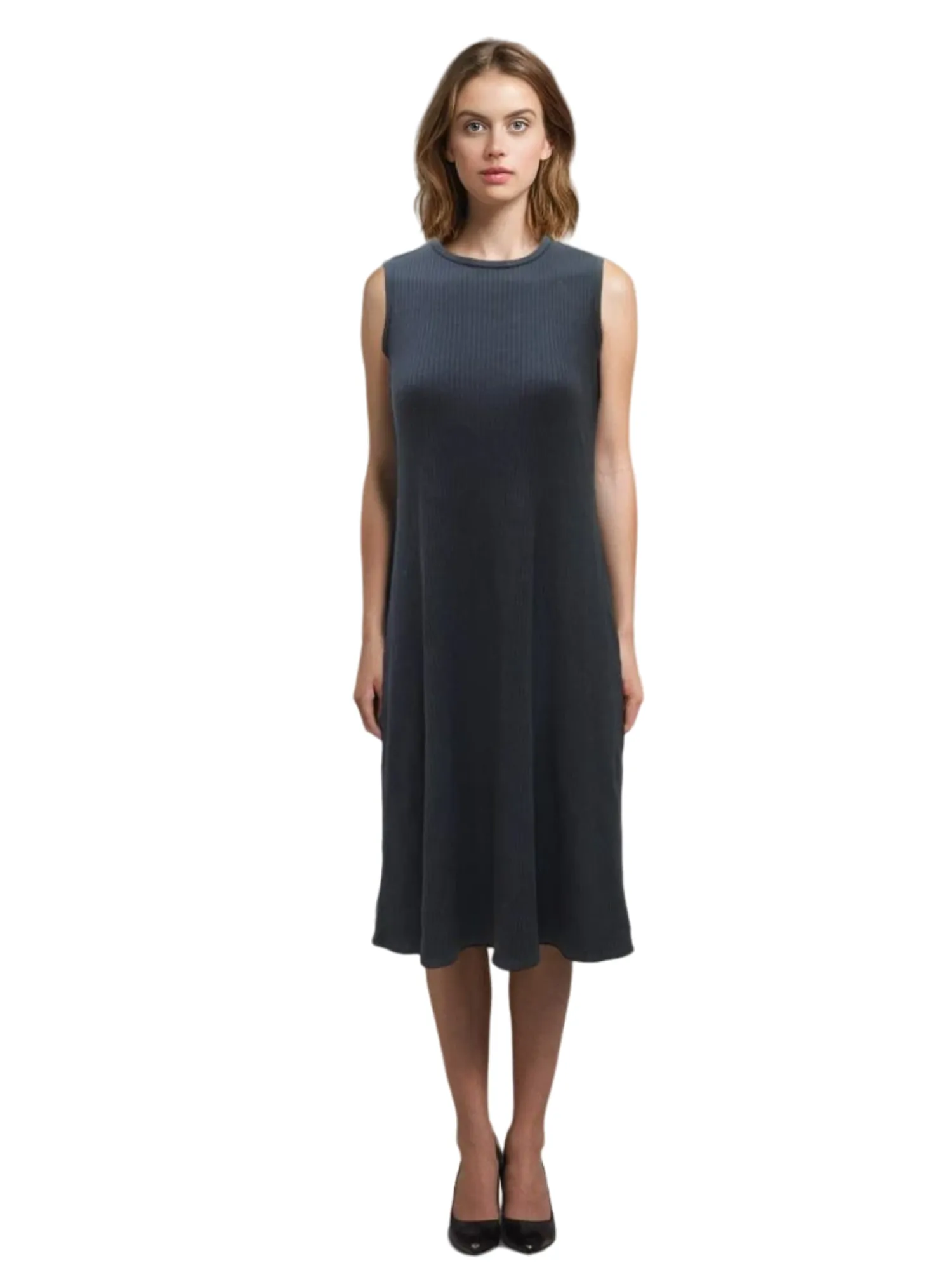 Hard Tail Wide Ribbed Sleeveless Dress (Style: CMR-15)