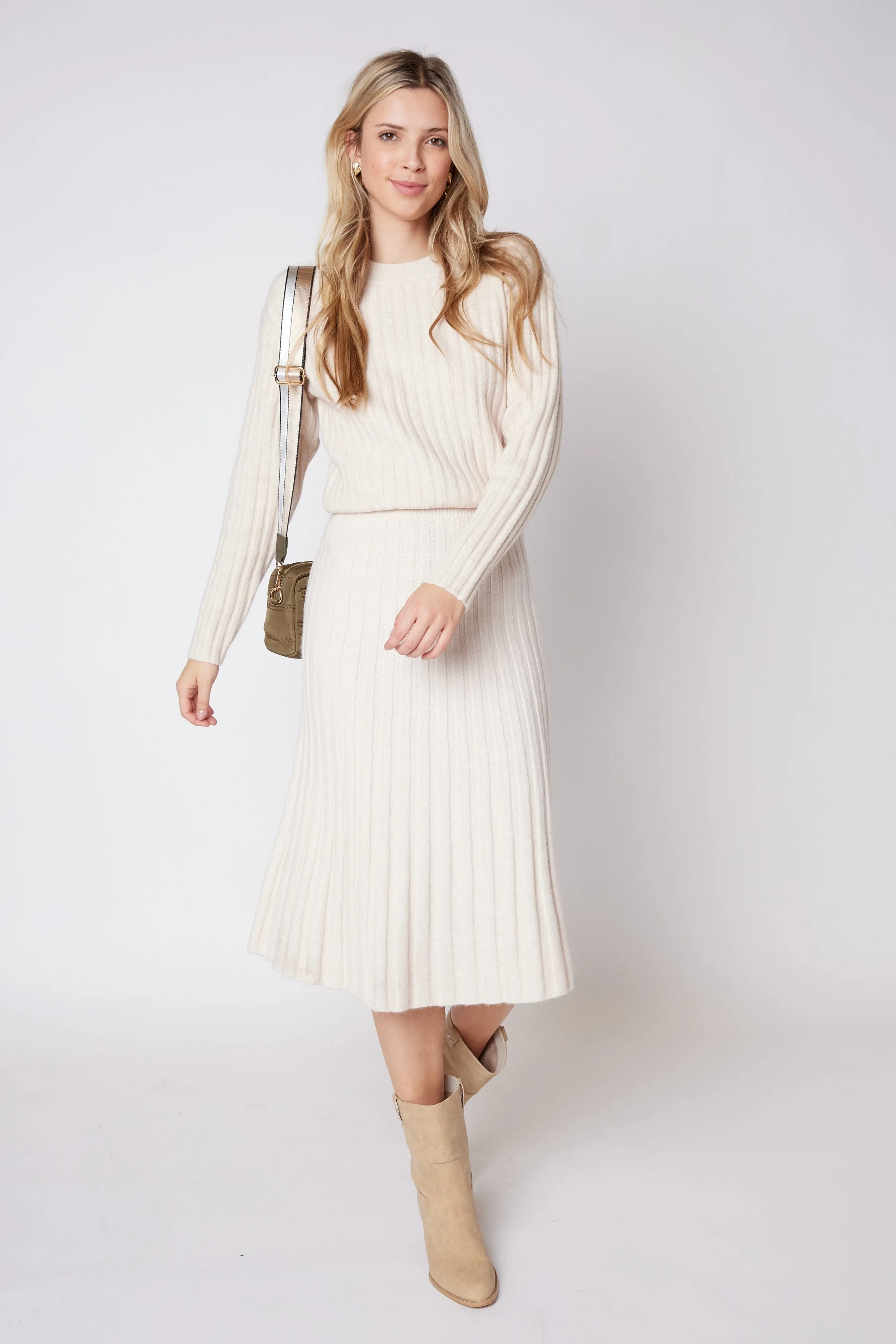 Hayes Flare Sweater Midi Skirt