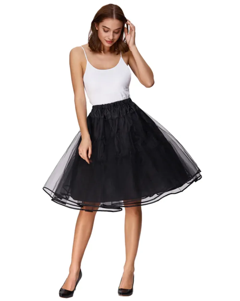 High Waist A-Line Pockets Skirt Skater Flared Midi Skirt